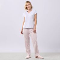 Pantalón Suelto Pijama Mujer Zafin Algodón V1