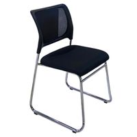Silla Fija IM-ISO-MALLA Silla de visita color negro