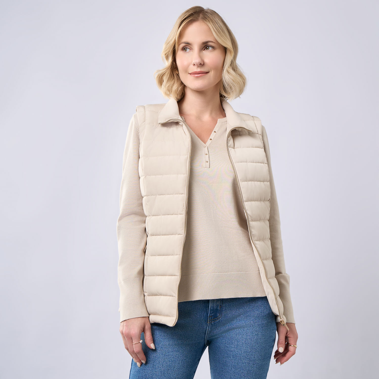 Chaleco Mujer Zafin Zippers
