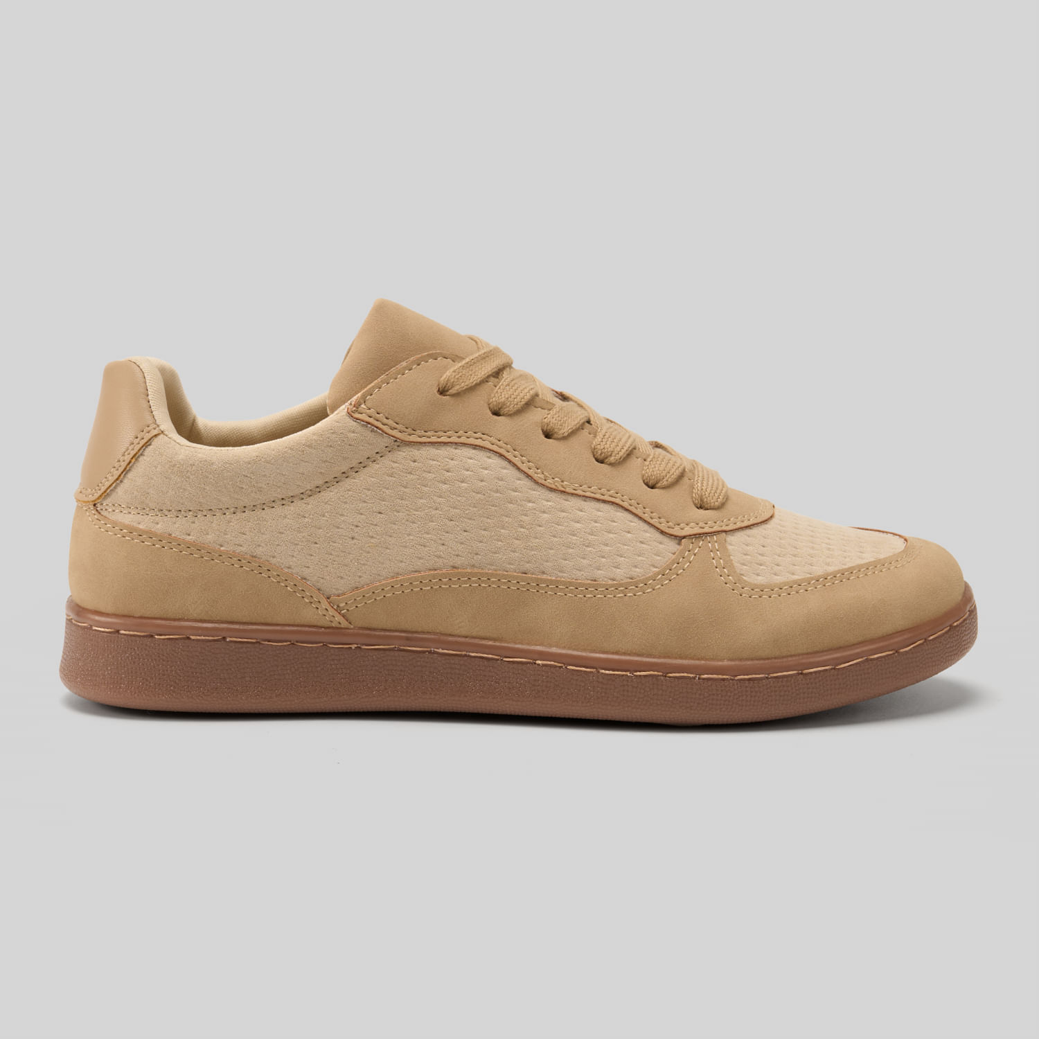 Zapatillas Urbanas Mujer Malabar Malla Camel