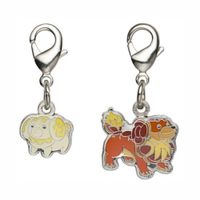 Pokemon Center Llavero Metal Japon Fidough Set