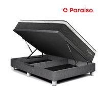 Cama Boxet Paraiso Pocket Star Queen Gris