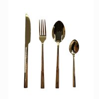 Set Cubiertos Golden 24 Piezas