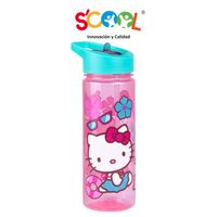 Botella Scool Hello Kitty Pp Con Caña 590Ml