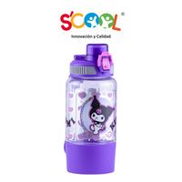 Botella Scool Kuromi Porta Snack 500Ml