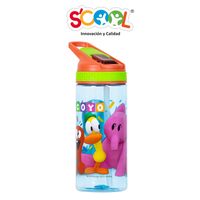 Botella Scool Pocoyo Pc Con Caña Niño 450Ml