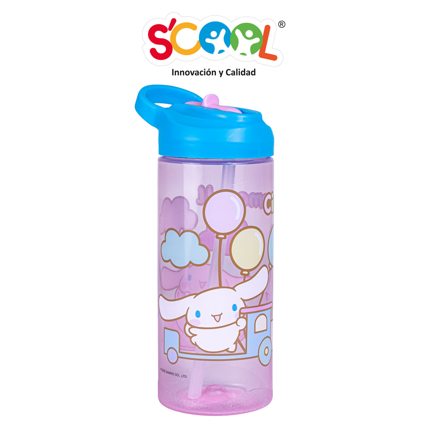 Botella Scool Cinnamoroll Kt Con Caña 450Ml