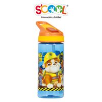 Botella Scool Paw Patrol Rubble Pc Con Caña Niño 450Ml