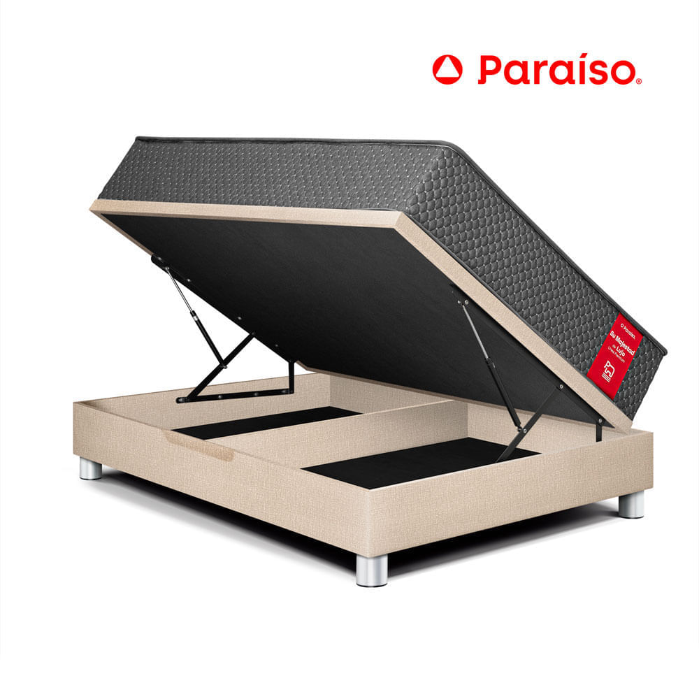 Cama Boxet Su Majestad 1.5 Plazas Champagne