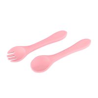 Set Cubiertos De Silicona Infanti Niña
