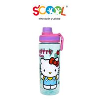 Botella Scool Hello Kitty Pc Tapa Rosca 600Ml