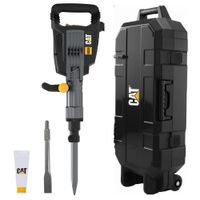 MARTILLO DEMOLEDOR 1750W, 2 Cinceles, MALETACON RUEDAS CAT