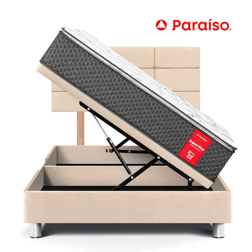 Dormitorio Boxet Blocks Super Star 1.5 Plazas Champagne