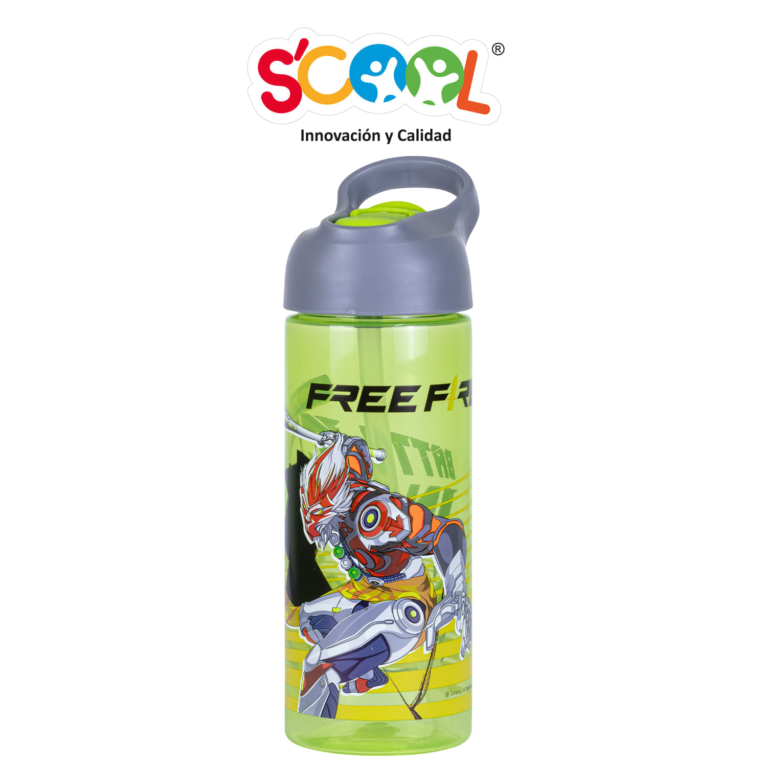 Botella Scool Free Fire Dlx 600Ml