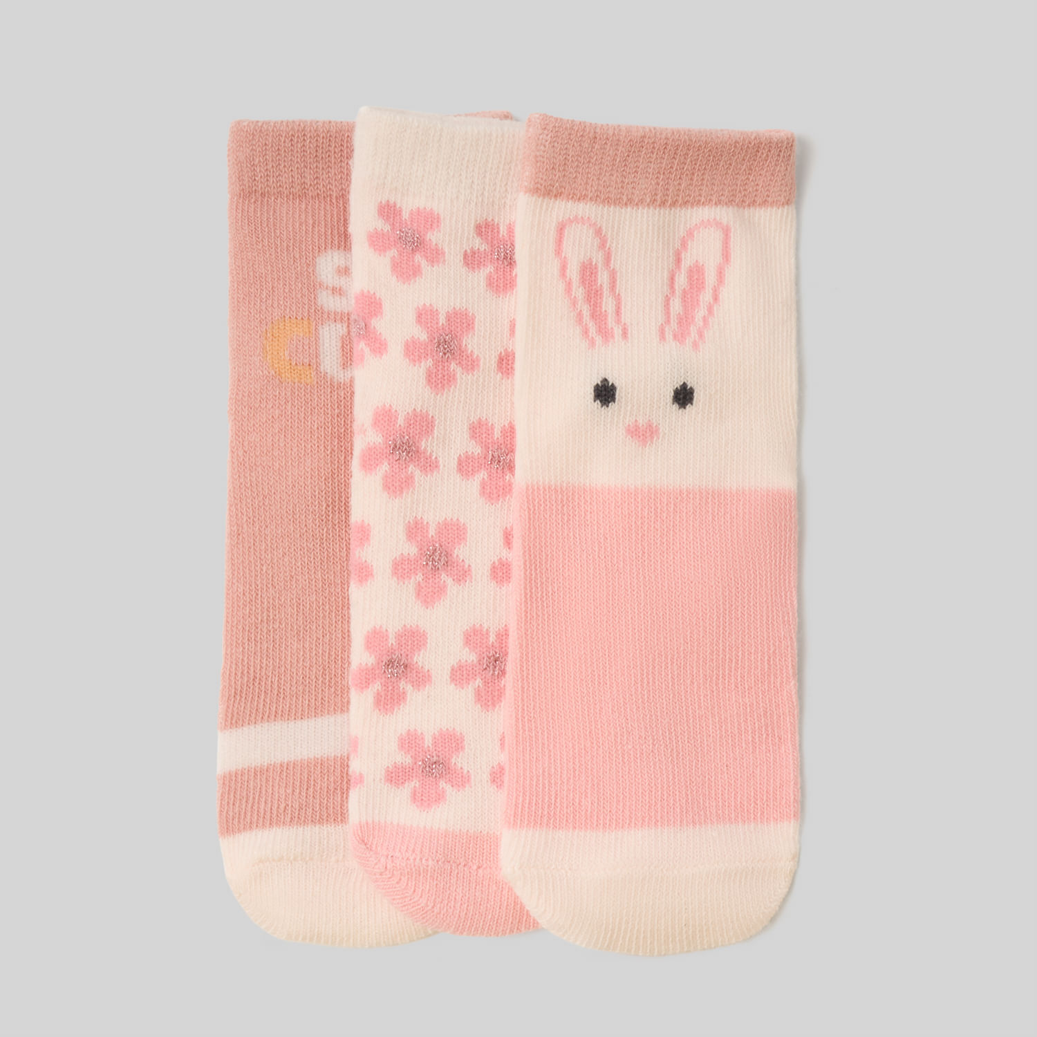 Medias Para Bebe Recien Nacido Baby Circus Pack X3 Rabbit T0
