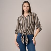 Blusa Mujer Madison Lino Bow