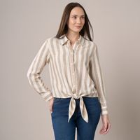Blusa Mujer Madison Lino Bow