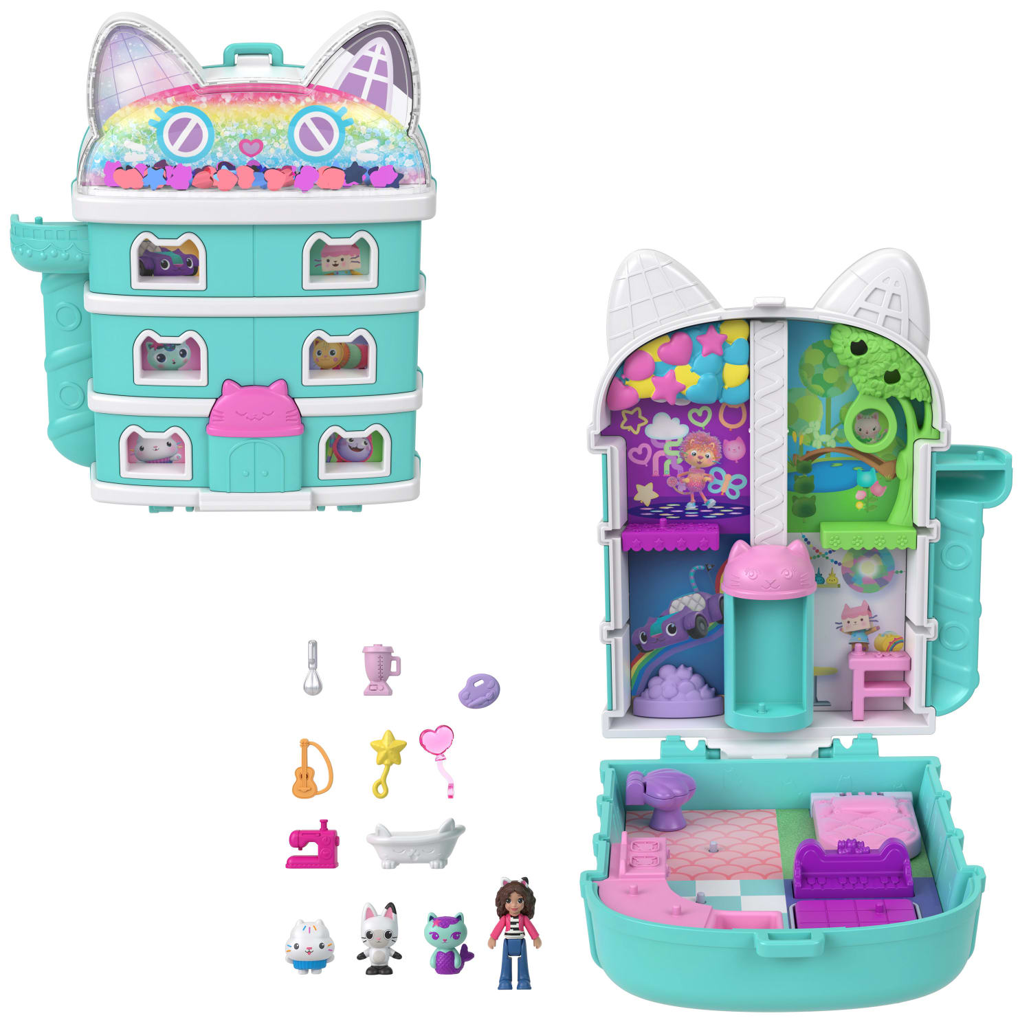 Set De Juego Compacto Gabby'S Dollhouse Polly Pocket