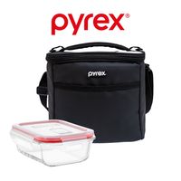 Lonchera Pyrex Tottem Negro Con Refractario