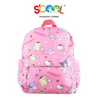 Mochila Scool Kids Tela Hello Kitty & Friends