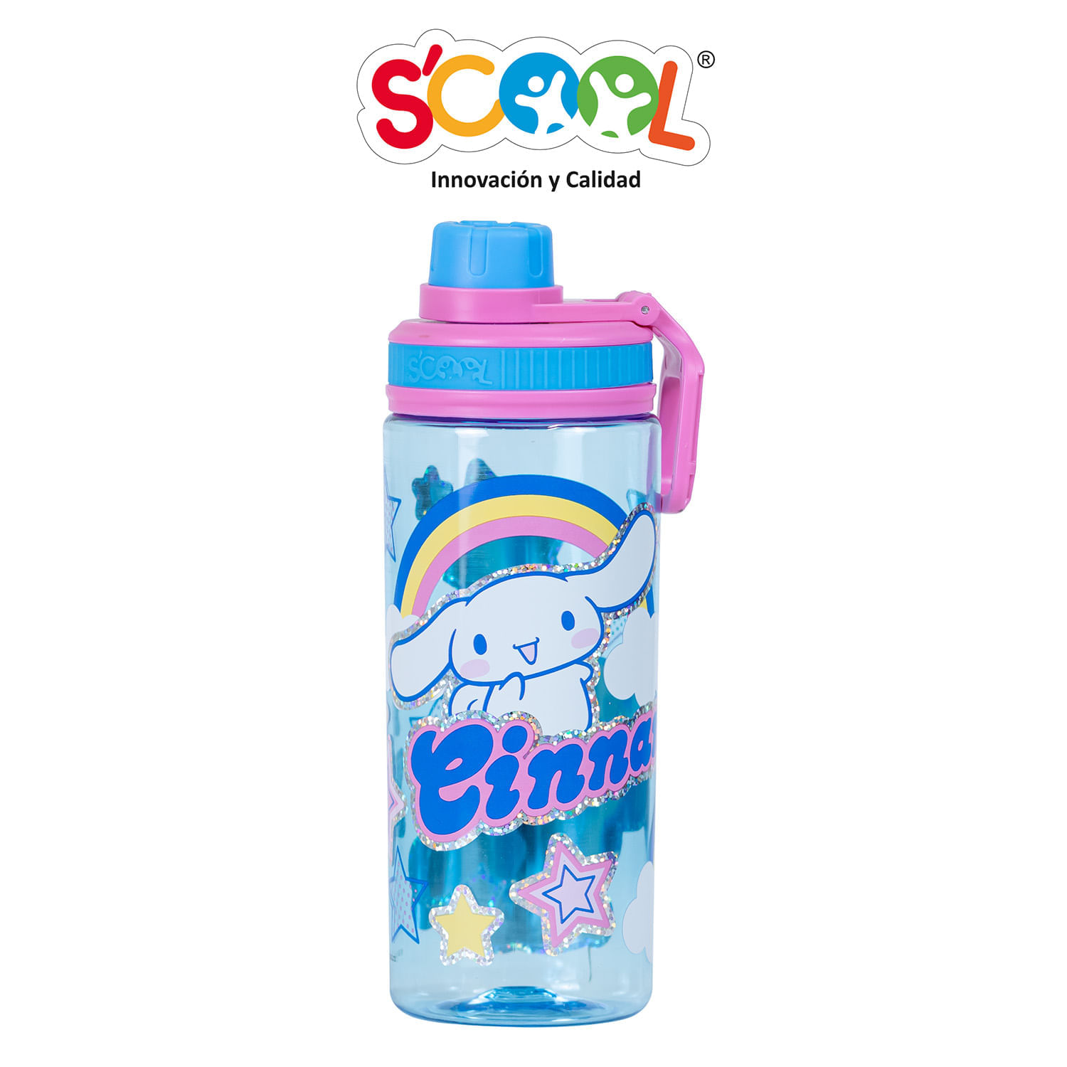 Botella Scool Cinnamoroll Pc Tapa Rosca 500Ml