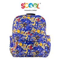 Mochila Scool Kids Tela Sonic