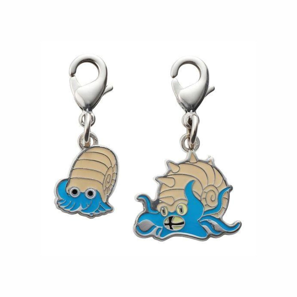 Pokemon Center Omastar Omanyte Llavero Metal Japon