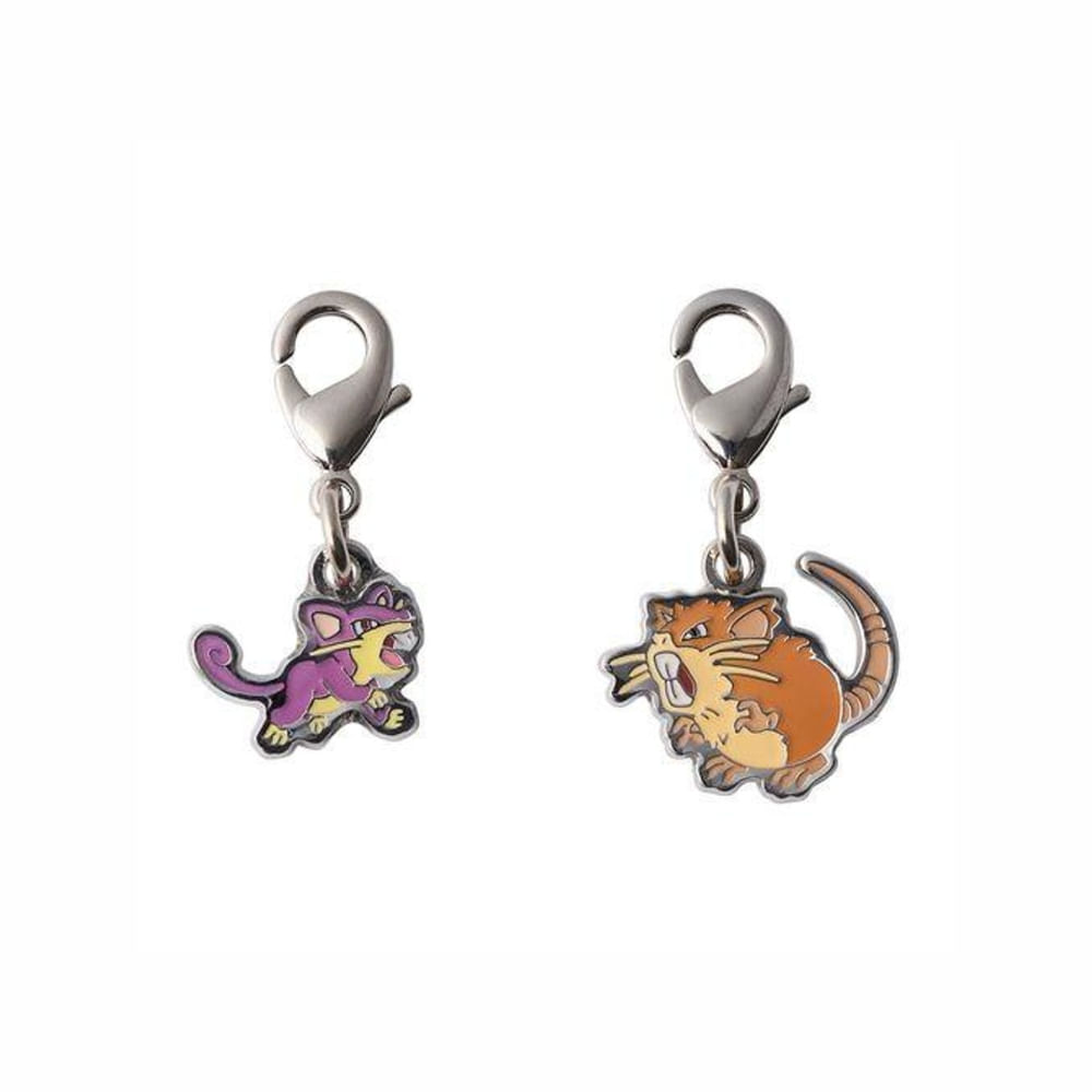 Pokemon Center Rattata Raticate Llavero Metal Japon