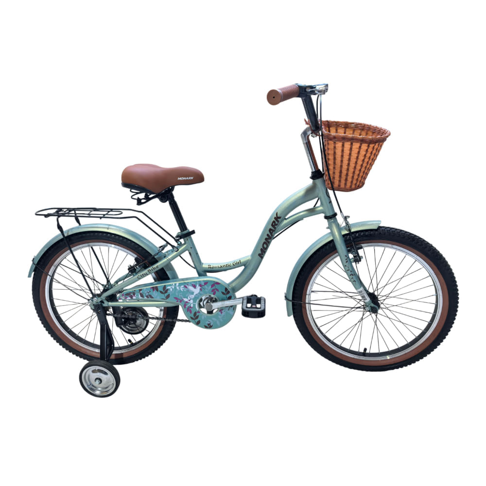 Bicicleta Monark Niña Romantic Girl Aro 20 Verde