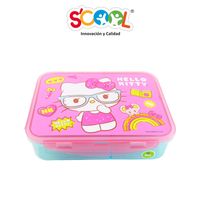 Taper Scool Hello Kitty Pink Con Divisiones 1.2Lt