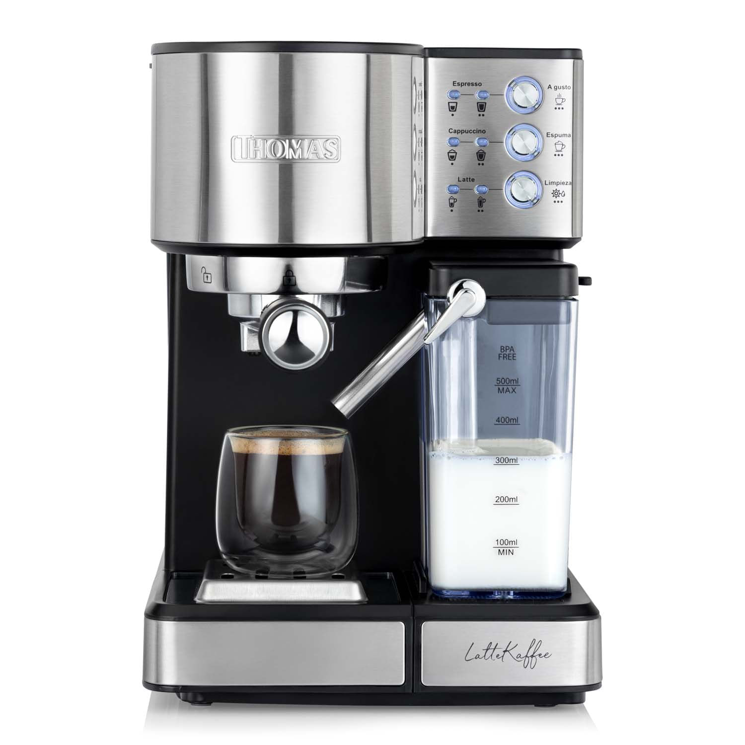 Cafetera Espresso Lattekaffee Th-160Deli Plata