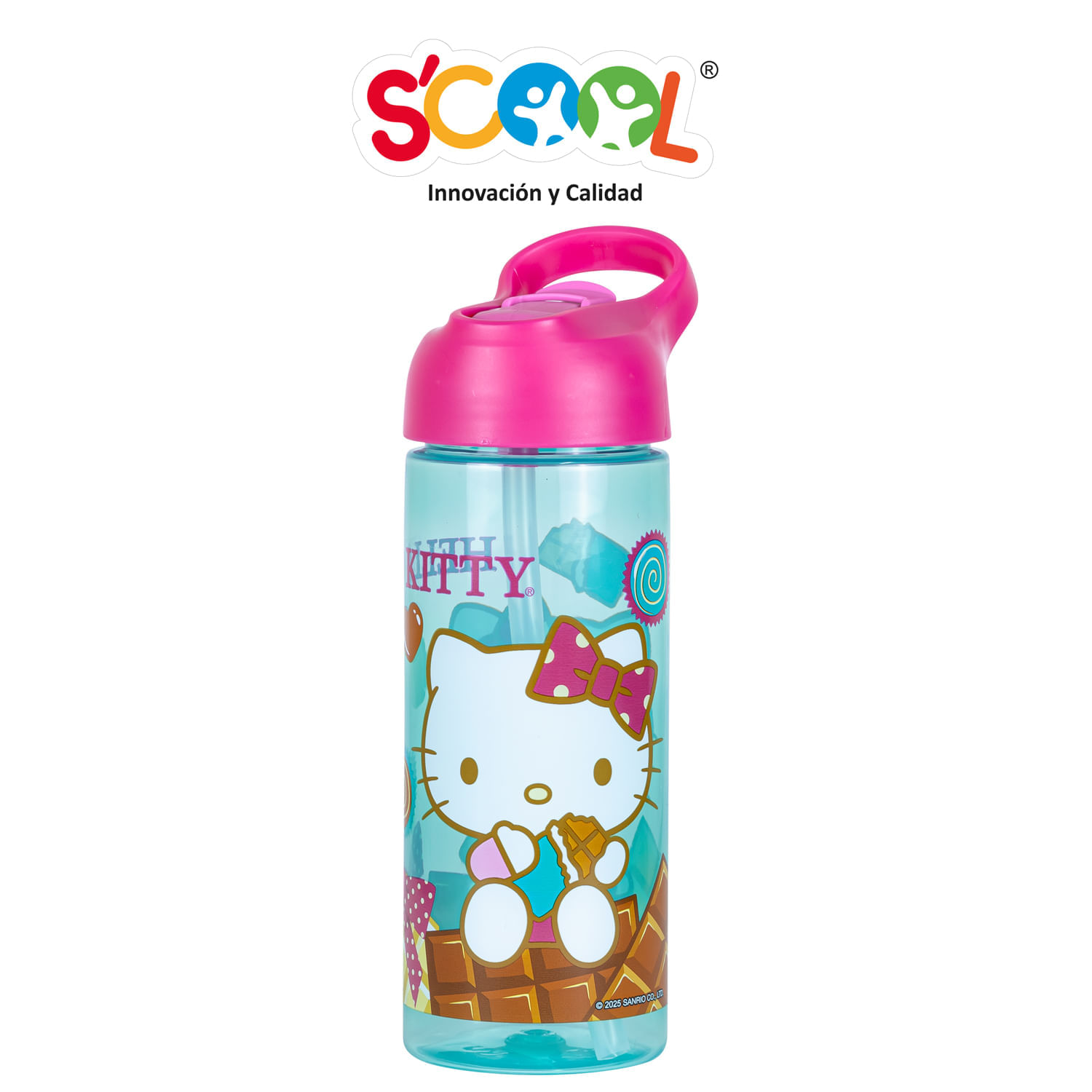 Botella Scool Hello Kitty Dlx 600Ml
