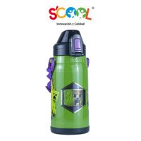 Botella Scool Minecraft Termica Sin Caña 500Ml