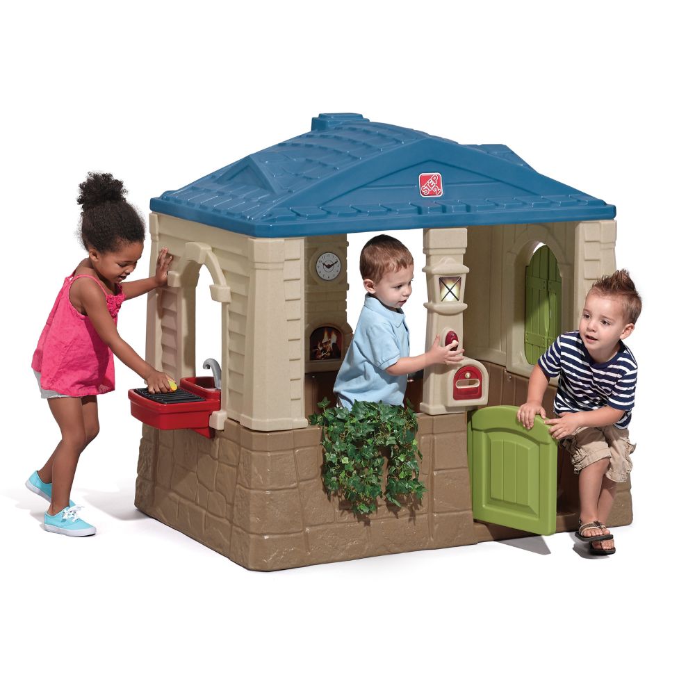 Casita Infantil STEP2 Ordenada Techo Azul Oscuro