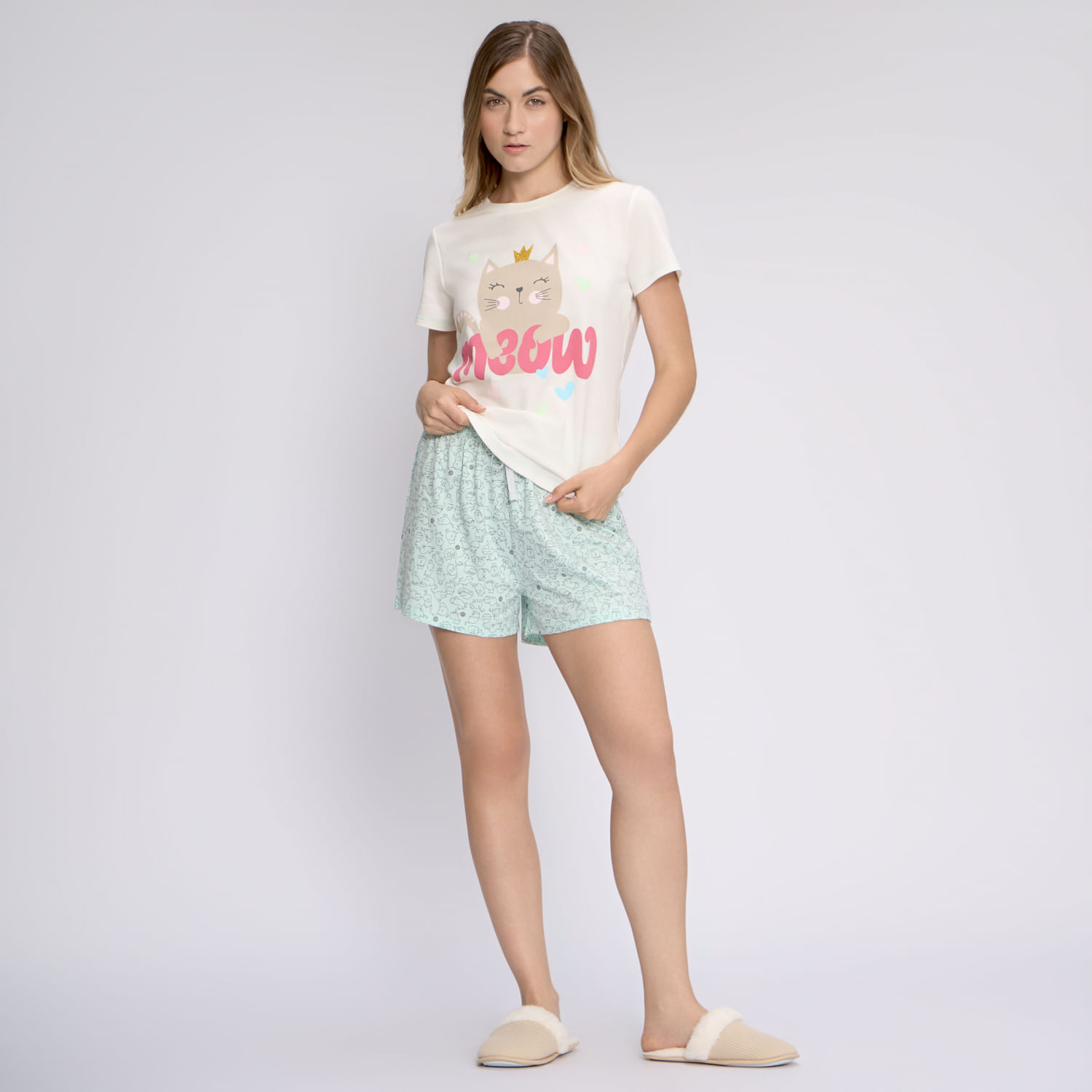 Short Pijama Mujer Hypnotic Algodón