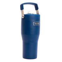 VASO TERMICO 850 ML THERMOS PARA LÍQUIDOS STRAW OUTDO AZUL