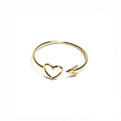 Anillo de Oro 18K Mujer Joyería Fina talla 7 US