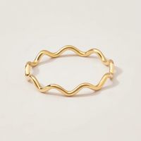 Anillo de Oro 18K Mujer Joyería Fina talla 8 US