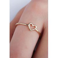 Anillo de Oro 18K Mujer Joyería Fina talla 8 US