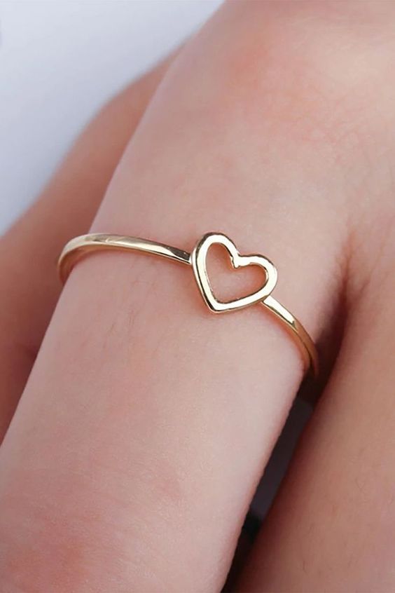 Anillo de Oro 18K Mujer Joyería Fina talla 8 US