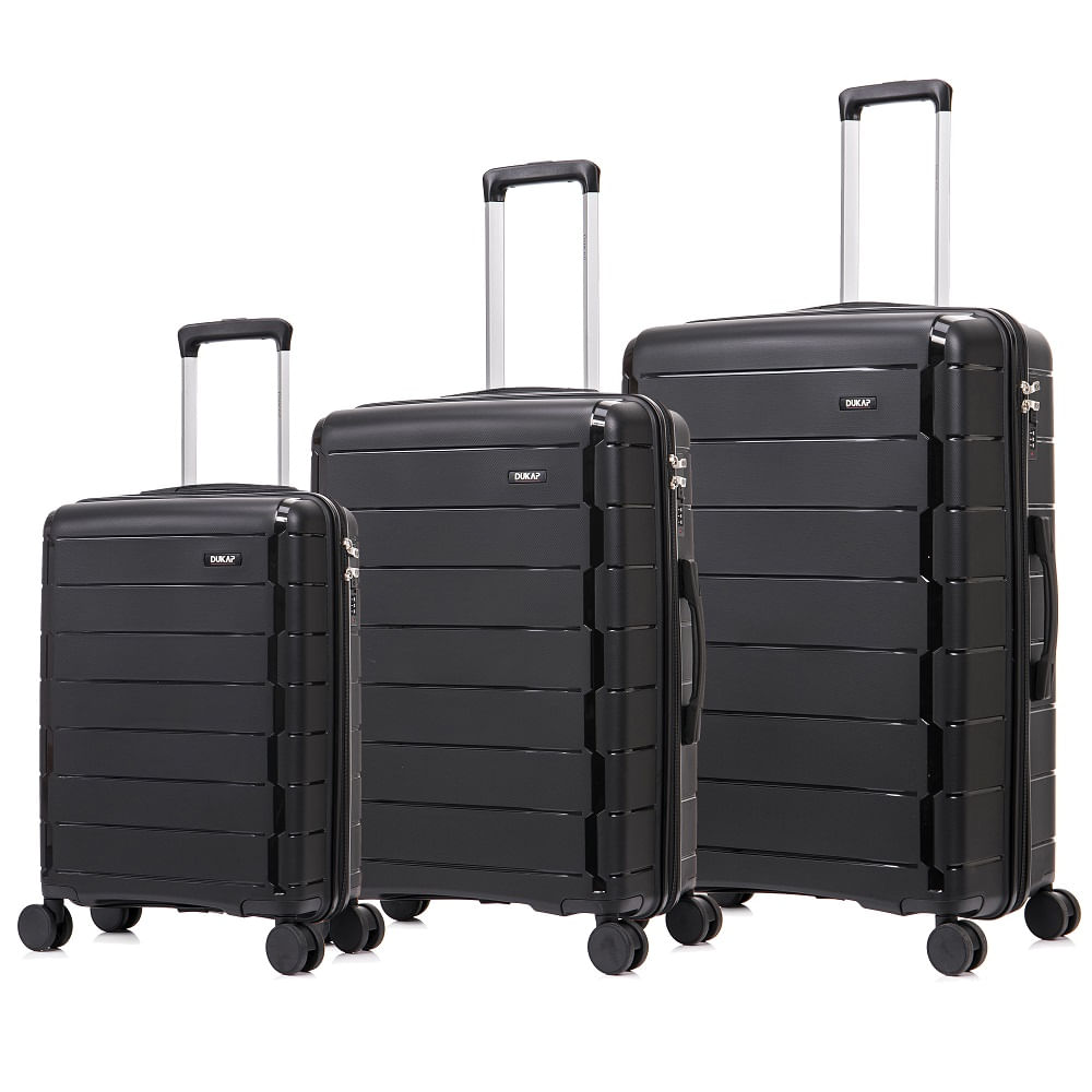 Maletas de Viaje DUKAP Set de 3 Monaco Negro MOJN