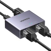 UGREEN Divisor GIGABIT Ethernet RJ45 Splitter LAN 1 a 2 Para PC, PS5, Xbox y TV