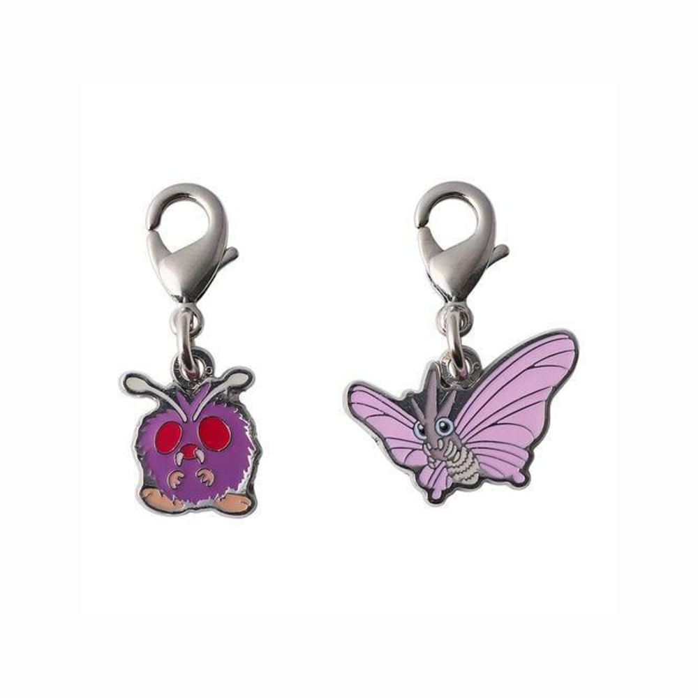 Pokemon Center Venonat Venomoth Llavero Metal Japon