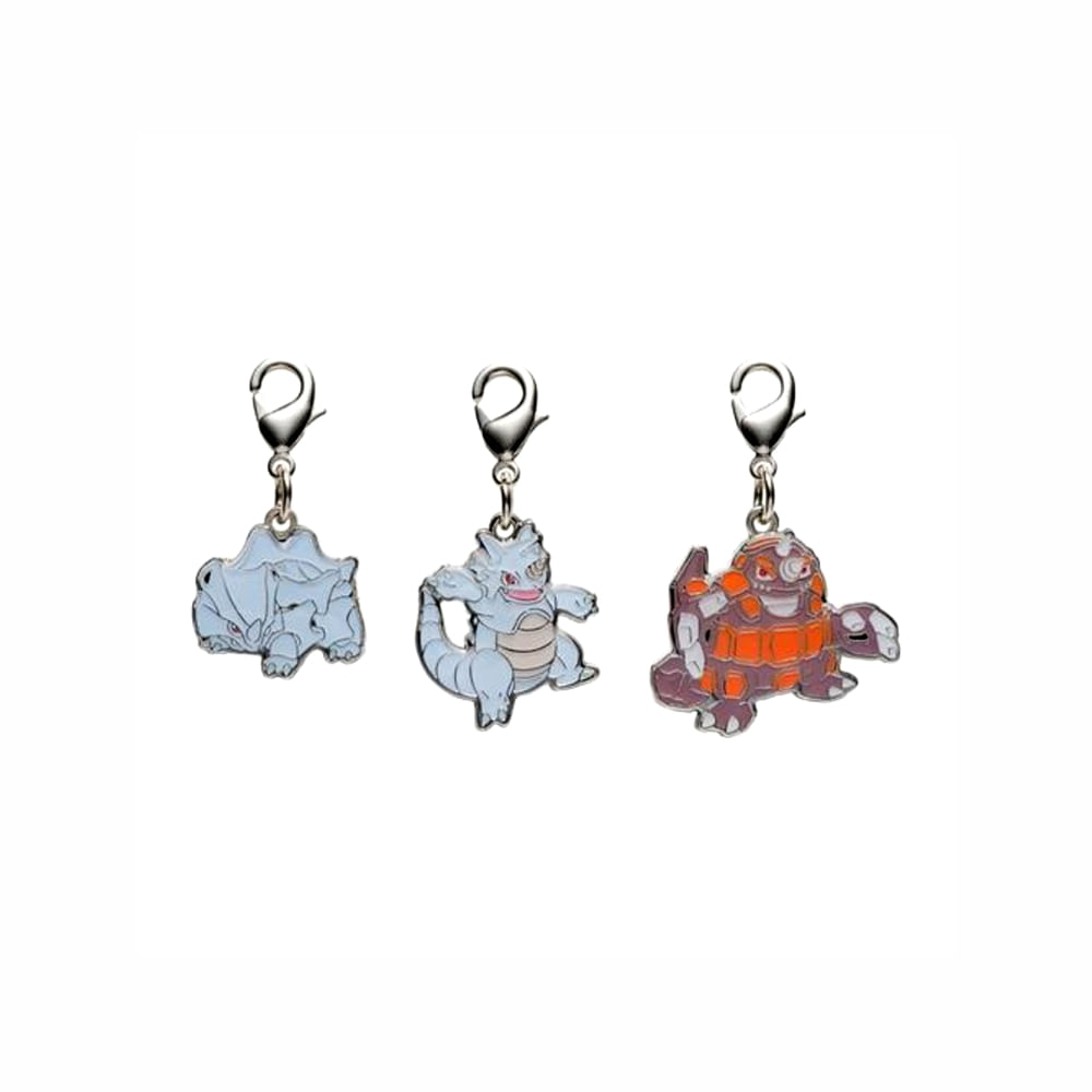 Pokemon Center LLavero Metal Set Rhyhorn