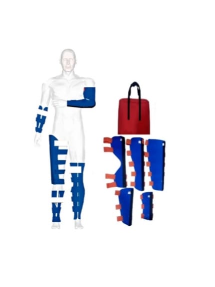 Kit 5 pzas férulas de traumas ortopedicas