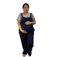 Overol de tela Maternidad y Postparto Azul L