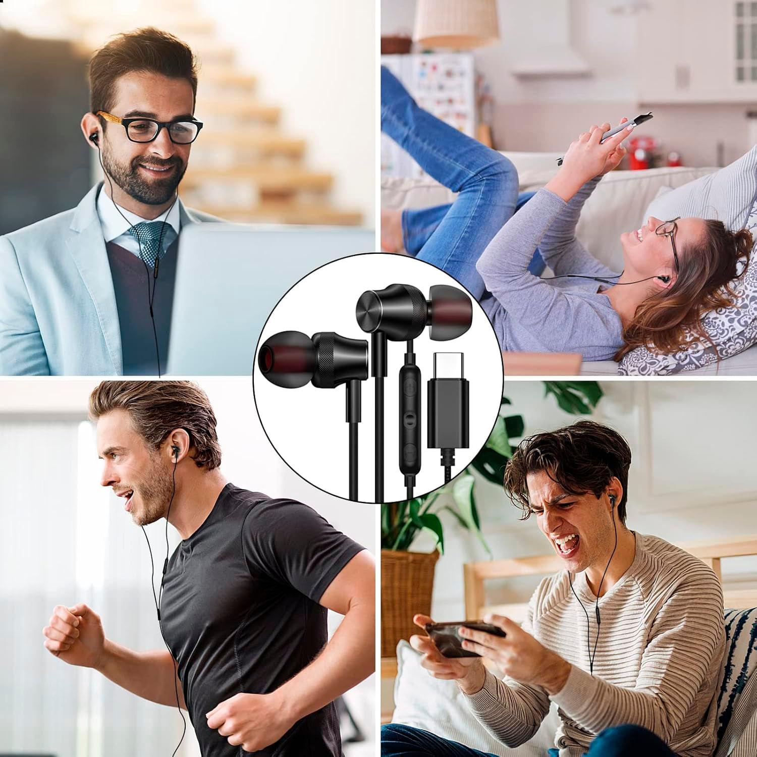 Audifono Auricular Tipo C Para Android Y Iphone