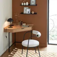 Escritorio Esquinero Ribeyro color Duna 1 cajón TU MESITA