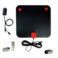 Antena Digital Plana Canales Full HD  + Amplificador para TV