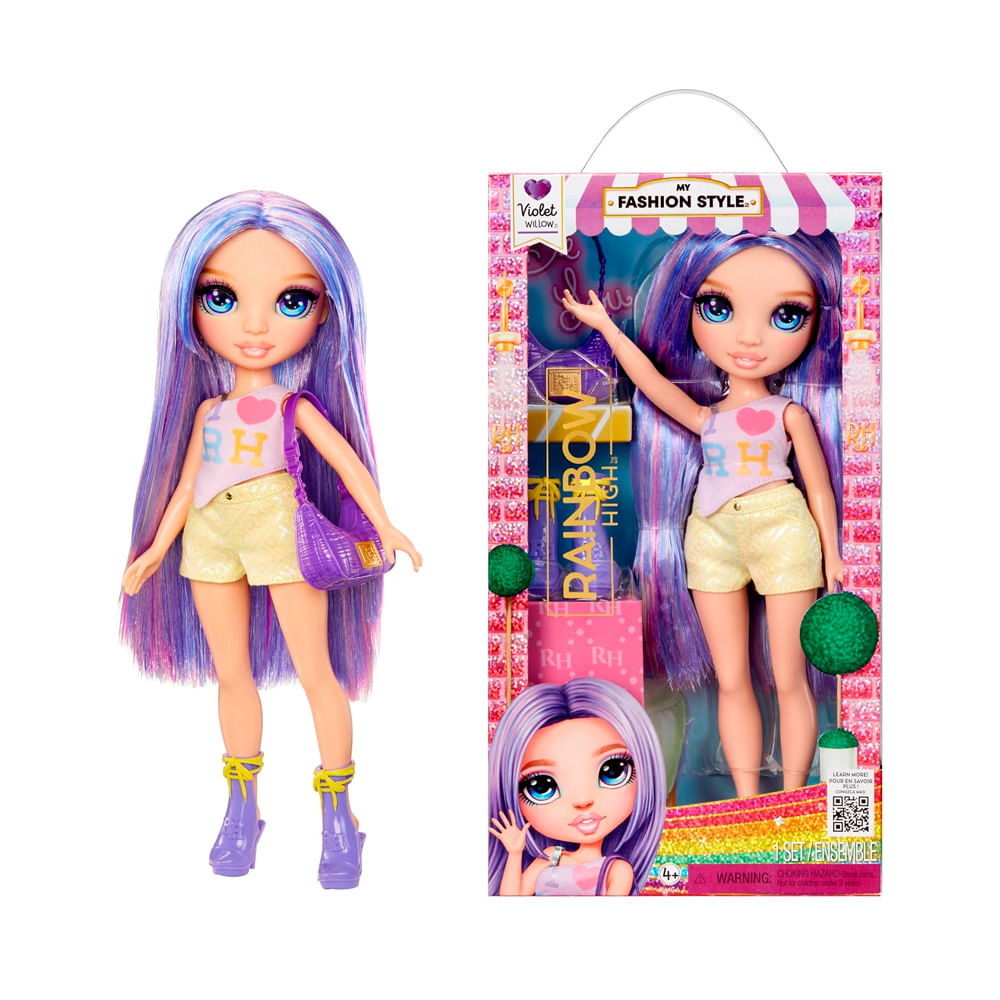 Muñeca Rainbow High My Fashion Style Violet Purple 11